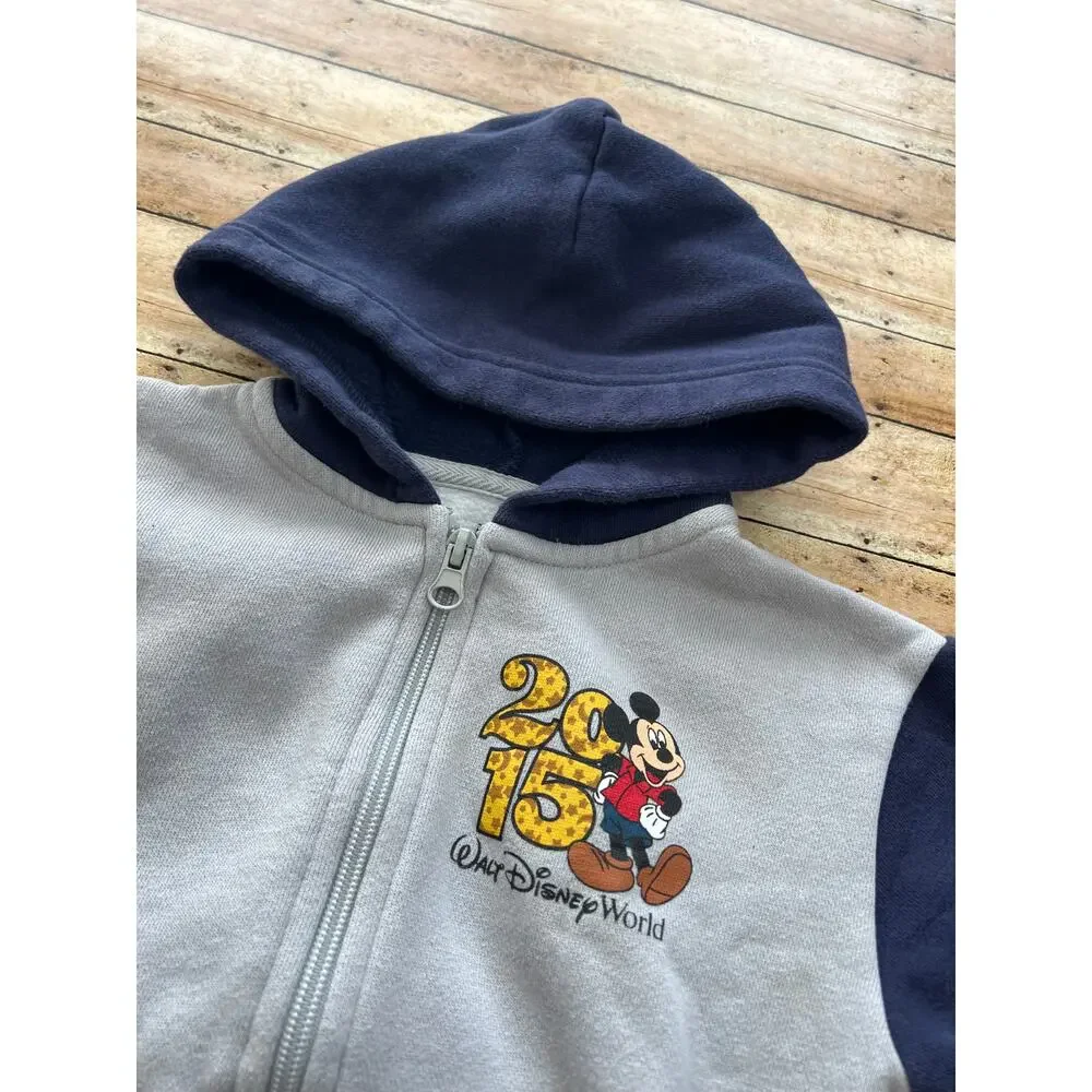 Disney Parks Kids Zip Up Hoodie 2015 Size XXS (2/3) Toddler Unisex